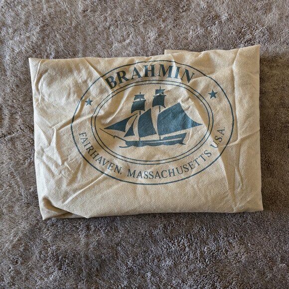 Brahmin Lauren Port Melbourne Oxblood Crocodile-Embossed Hobo Bag New - Picture 8 of 16